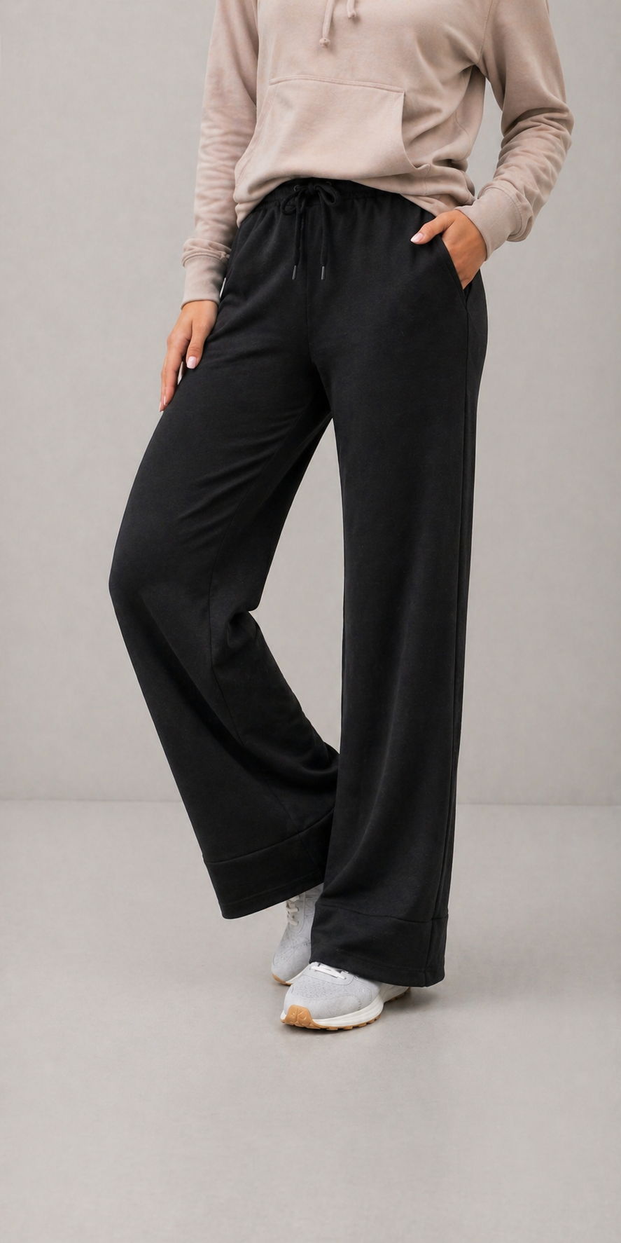 Pantalón Jogging Tipo Palazzo Velvet Soft