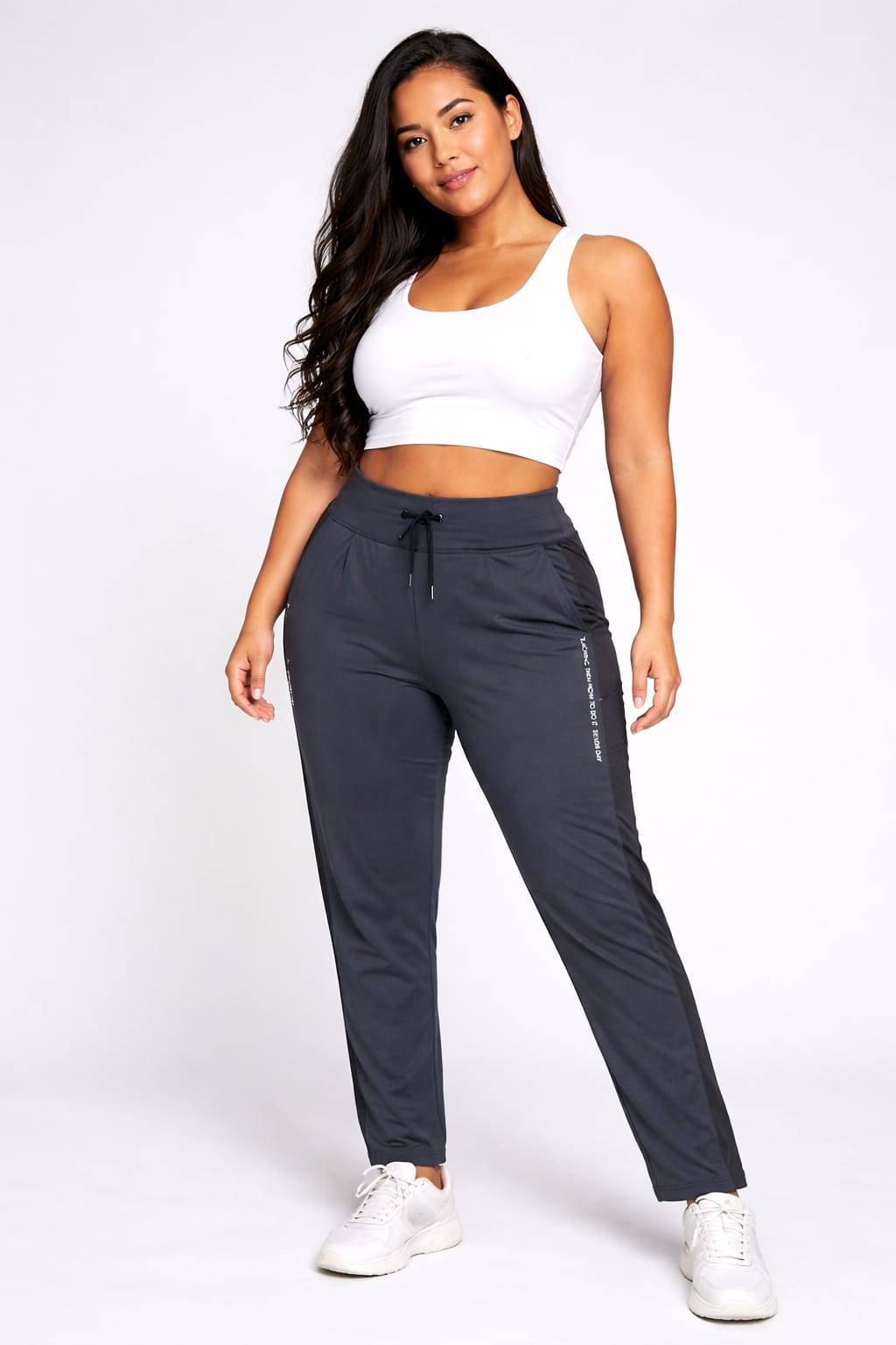 Jogging Supplex Tiro Alto con Bolsillos