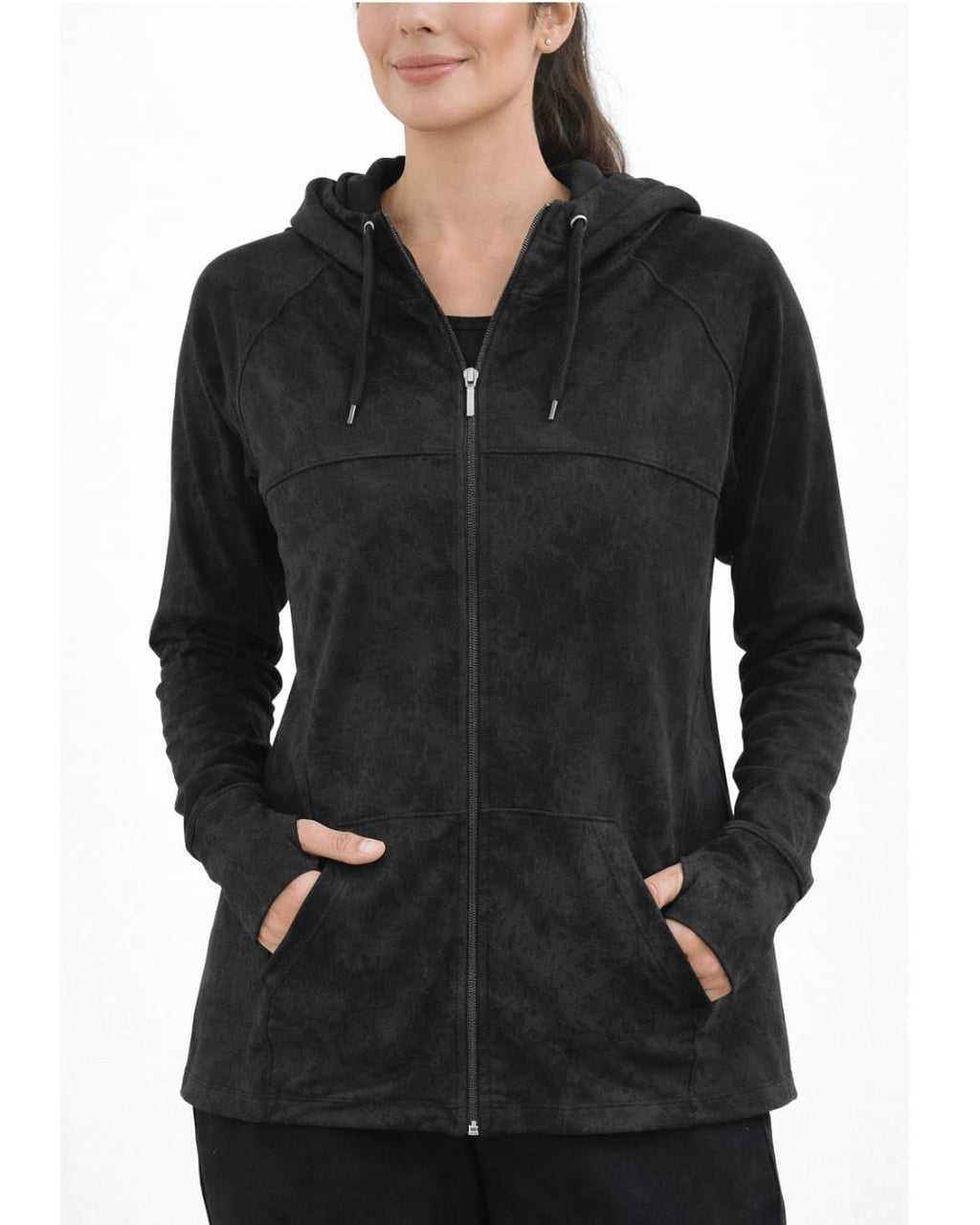 Campera deportiva lycra gofrada