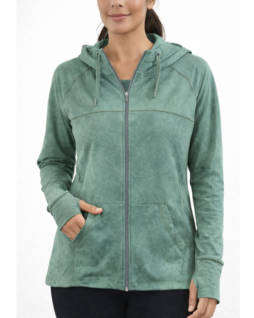 Campera deportiva lycra gofrada