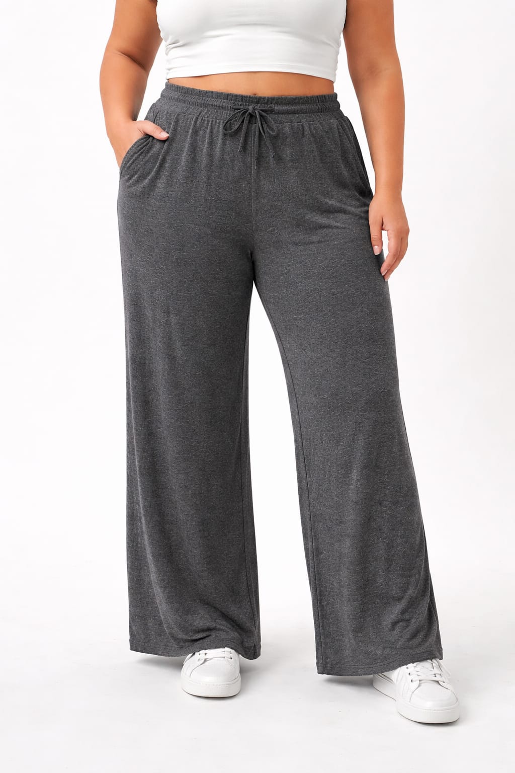 Pantalón palazo deportivo algodón liviano