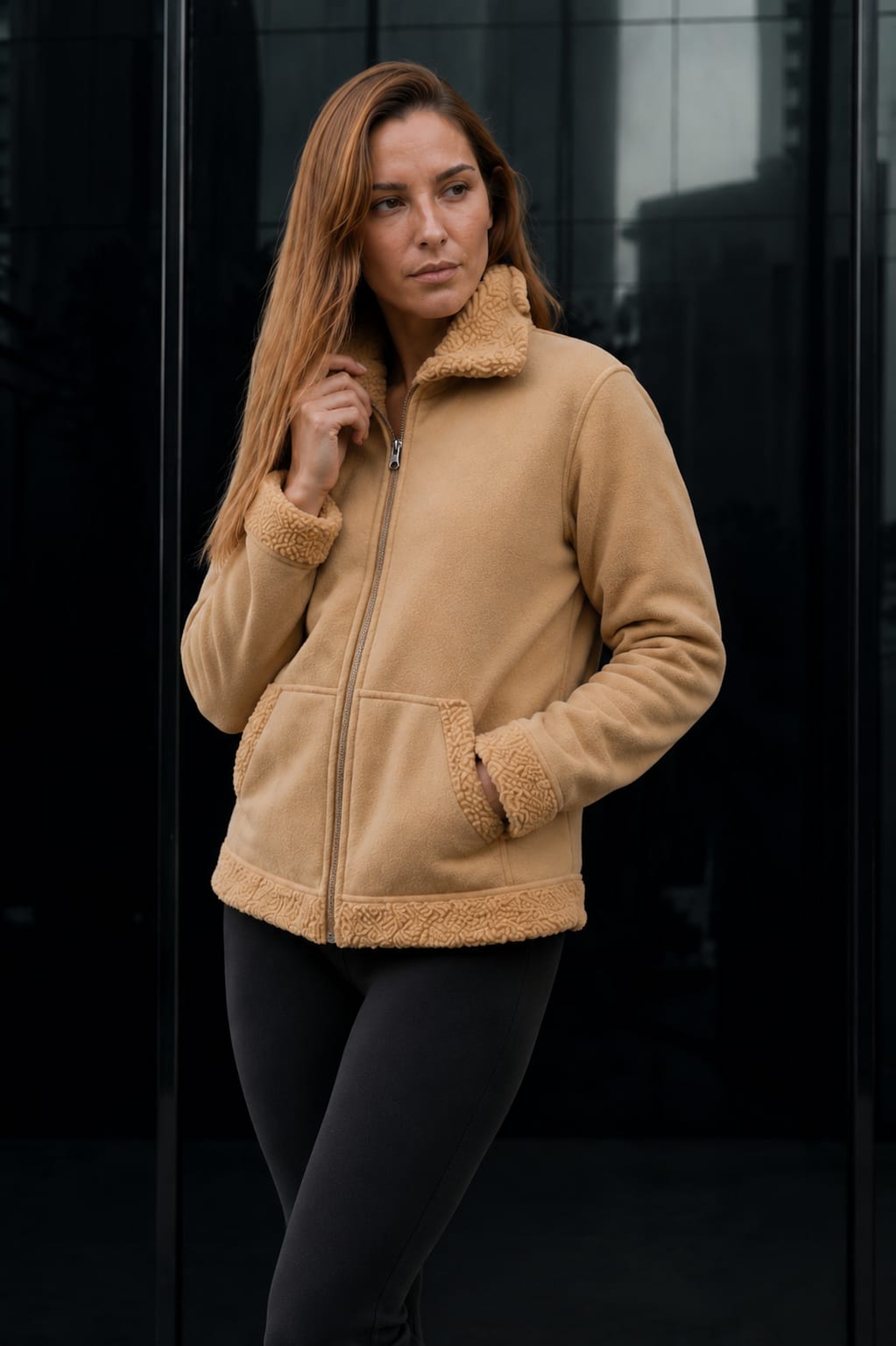 Campera Polar con Corderito
