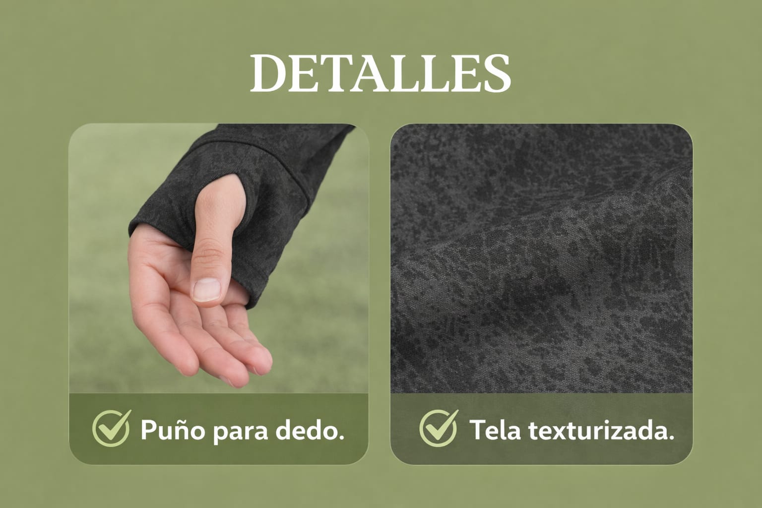 Campera deportiva lycra gofrada