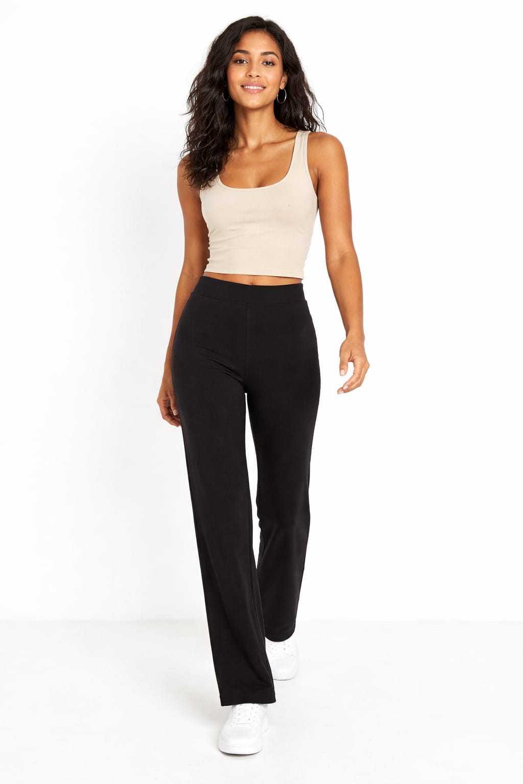 Calza Recta de Algodón con Lycra