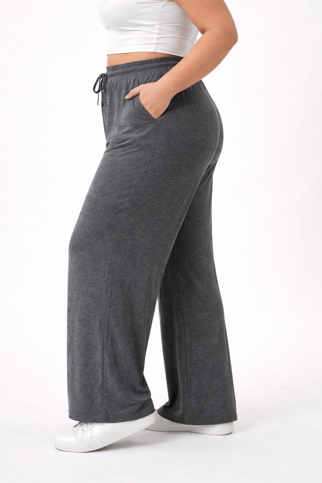 Pantalón palazo deportivo algodón liviano