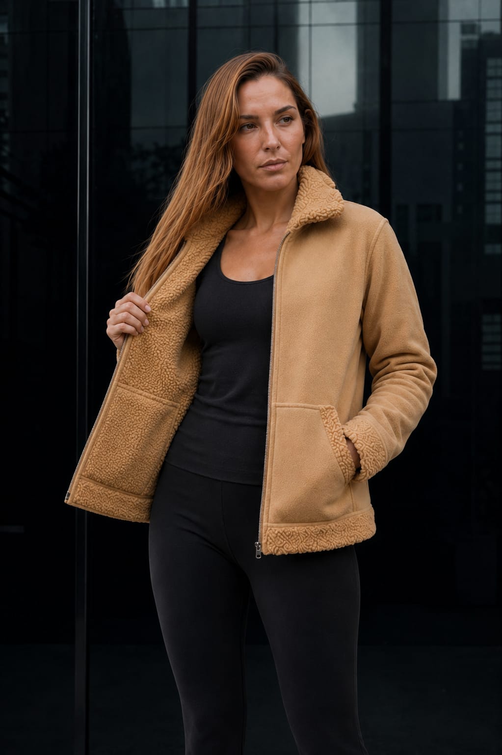 Campera Polar con Corderito