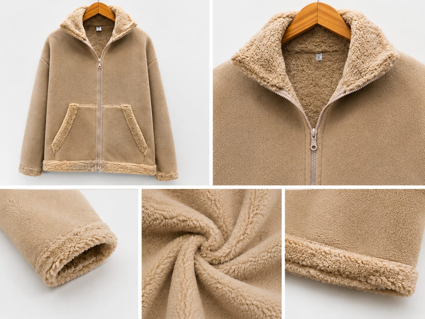 Campera Polar con Corderito